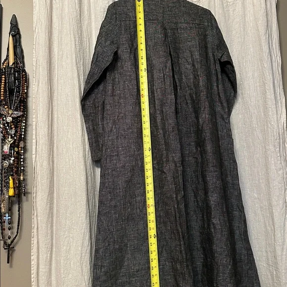 Pure Linen Handmade Coat - Picture 13 of 16